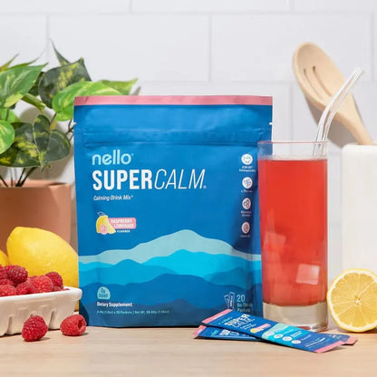 Supercalm-Drink Mix with magnesium glycinate,KSM-66 & vitamin D3-Convenient