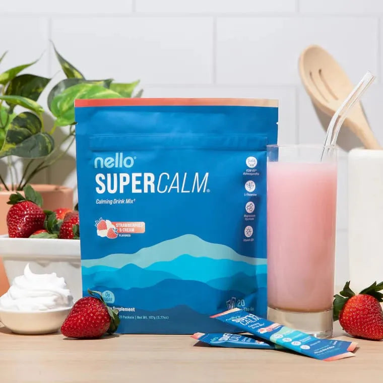 Supercalm-Drink Mix with magnesium glycinate,KSM-66 & vitamin D3-Convenient