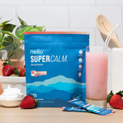 Supercalm-Drink Mix with magnesium glycinate,KSM-66 & vitamin D3-Convenient