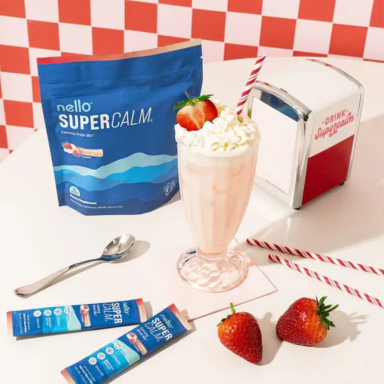 Supercalm-Drink Mix with magnesium glycinate,KSM-66 & vitamin D3-Convenient